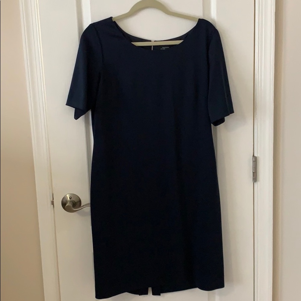 Tahari navy dress
